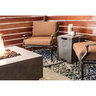 Prism Sausalito Propane Enclosure Square Pewter 16 in. x 16 in. x 21 in.