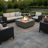 Prism Tavola 2 Fire Table NG Pewter 36 in. x 36 in. x 16 in.
