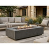 Prism Tavola 4 Fire Table LP Pewter 66 in. x 38 in. x 16 in.