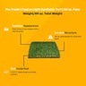 Pro-Trade Fescue Light Synthetic Turf 58 oz. Face Weight/84 oz. Total Weight 1.75 in. Field Green/Lime Blades - Green/Brown Thatching