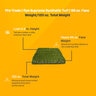 Pro-Trade Rye Supreme Synthetic Turf 95 oz. Face Weight/120 oz. Total Weight 2.5 in. Emerald/Lime/Tan Blades - Green/Tan Thatching