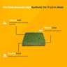 Pro-Trade Bermuda Light Synthetic Turf 53 oz. Face Weight/79 oz. Total Weight 1.5 in. Field Green/Olive Blades - Green/Brown Thatching