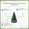 SiteOne Tree Watering Bag Green 15 gal.