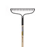 Pro-Trade Bow Rake 16 Tine Forged Head 60 in. Wood Handle