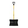 Pro-Trade Poly Pusher Combo Snow Shovel D-Grip Steel Handle 18 in. Blade