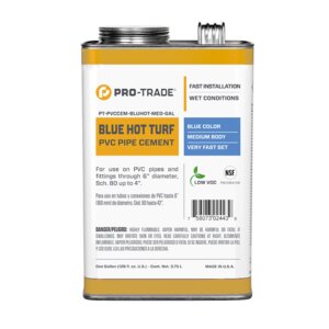 Pro-Trade Blue Hot PVC Cement Low VOC Med. Body 1 Gal.