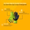 Pro-Trade High Viz Flex Grip Work Glove w/ Latex Palm Large
