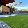 Pro-Trade Resort Light Synthetic Turf 51 oz. Face Weight/77 oz. Total Weight 1.5 in. Field Green/Olive Blades - Green/Brown Thatching