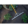 Pro-Trade Landscape Rake 36 in. Aluminum Head 66 in. Fiberglass Handle