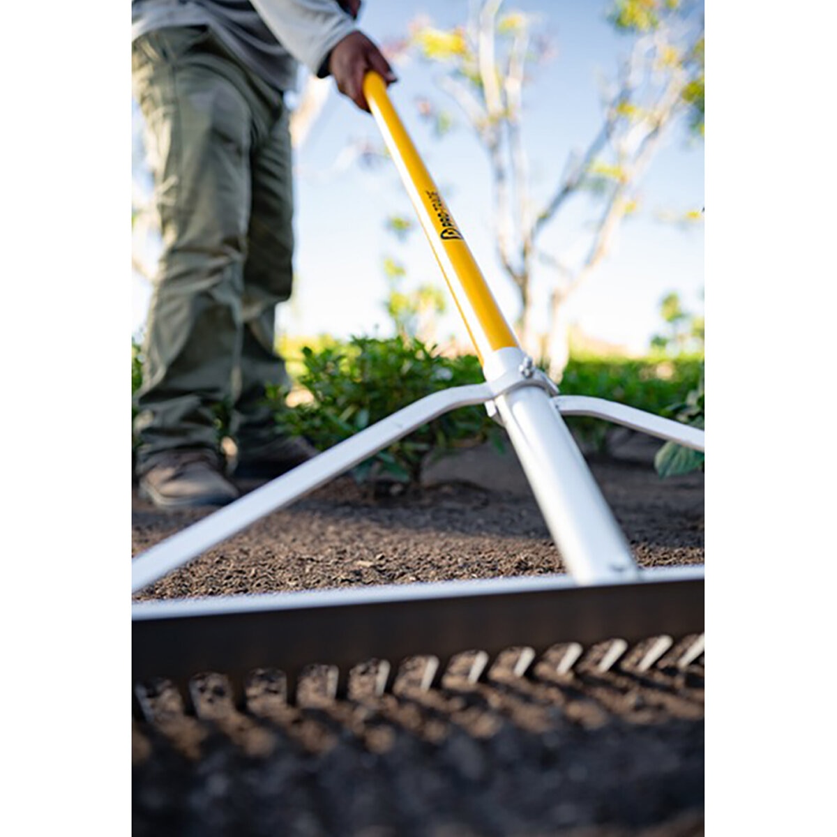 Pro-Trade Landscape Rake 36 in. Aluminum Head 66 in. Fiberglass Handle ...
