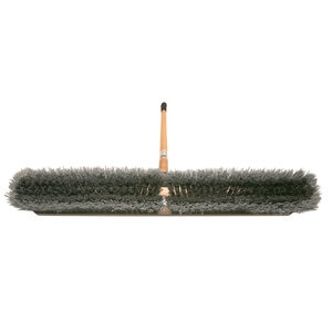 Pro-Trade Multi-Surface Push Broom 24 in. Head Wood Handle