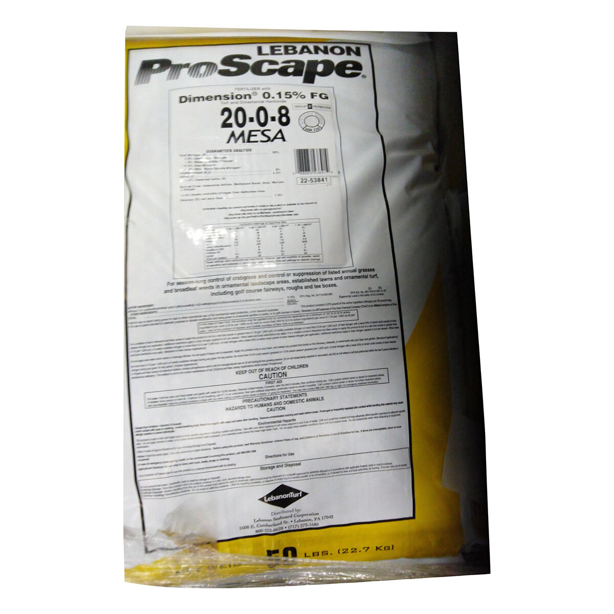 Lebanon ProScape Dimension 0.15% 20-0-8 40% MESA Pre-Emergent Granular ...