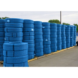 ProTurf Blue Poly Pipe 1-1/4 in. x 125 ft. SIDR 15 PROB 100 PSI NSF