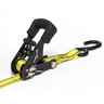 Ratchet Strap 16 ft. x 1-1/4 in. Yellow Webbing JJ-Hooks (3,000 lb. Break Strength, 1000 lb. Load Limit)