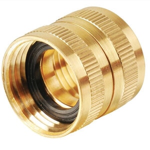 QVS Female Hose Adapter Brass 3/4 in. FHT x 3/4 in. FPT