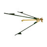 QVS Tri-Pod Sprinkler Stand Steel 2 ft. - 4 ft. w/ 1/2 in. Brass Head Adj F/P Circle Impact Sprinkler