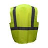 Class 2 Vest Green mesh with Zipper Small