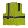 Class 2 Vest Green mesh with Zipper Small