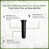Rain Bird 1806 Spray Body 6 in. Pop Up with SAM Check Valve