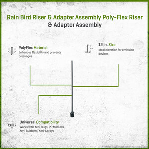 Rain Bird Poly-Flex Riser and Adapter Assembly 12 in.