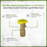 Rain Bird Quick Coupling Valve 1 in. FIPT Inlet 2 pc. Body Double Track Key Lug w/ Yellow Cover