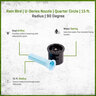 Rain Bird U-Series Nozzle Quarter Circle 15 ft. 90 Degree