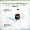 Rain Bird HE-VAN High Efficiency Nozzle Radius Variable Arc 10 ft. - 12 ft. 0 Degree - 120 Degree