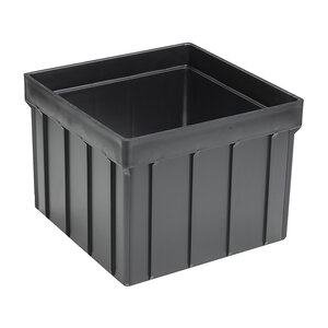 9 in. Square Basin Riser Black