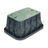 Rain Bird Valve Box Rectangle 22.5 in. L x 13.0 in. W x 15.0 in. H Black Box/Green Lid 2-Lock VB Specification Series