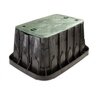 Rain Bird Valve Box Rectangle 22.5 in. L x 13.0 in. W x 15.0 in. H Black Box/Green Lid 2-Lock VB Specification Series