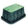 Rain Bird Valve Box Rectangle 22.5 in. L x 13.0 in. W x 15.0 in. H Black Box/Green Lid 2-Lock VB Specification Series