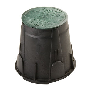Rain Bird Golf Valve Box Round Plastic Green Lid 7 in.