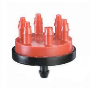 Rain Bird 6 Outlet Xeri - Bug Emitter 2.0 GPH Red