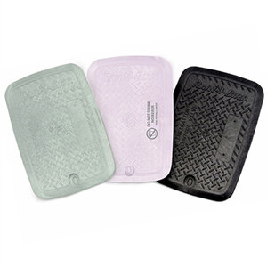 Rain Bird VB Standard Valve Box Lid Rectangle Overlapping Black Polyethylene Lid Only