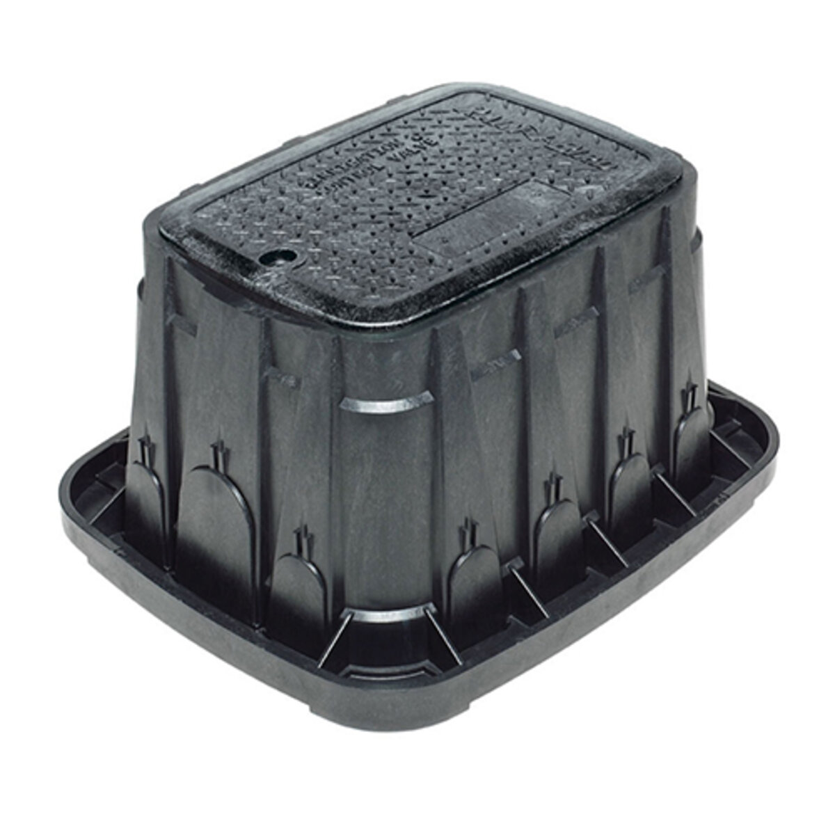Rain Bird Valve Box Rectangle 20 in. x 26 in. x 12 in.H Black Box/Green ...