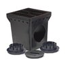 Rain Bird Drain Basin Kit Square Black Plastic 2-Outlet w/Grate, Plug & Adapers 12 in. x 12 in.