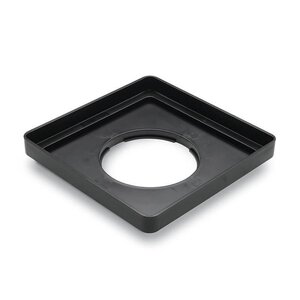 12 in. Square Low Profile Basin Black