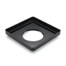 12 in. Square Low Profile Basin Black