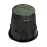 Rain Bird Valve Box Round 7 in. Black Box/Green Lid Overlapping VB Specification Series