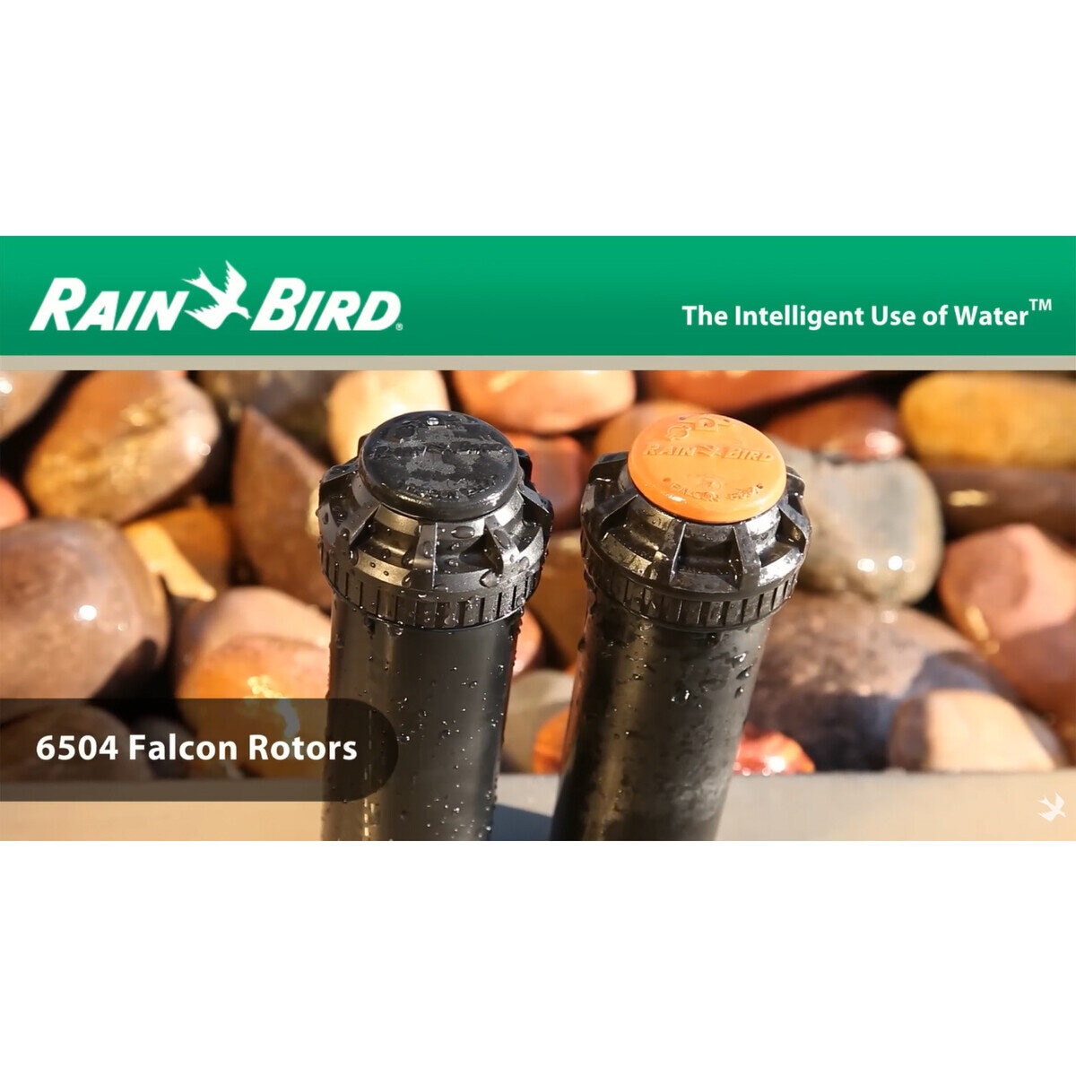 Rain Bird Falcon 6504 Full-Circle Stainless Steel Rotor 4 in. Riser ...
