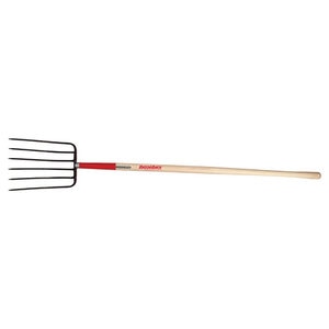 Razor-Back Manure Fork 6 Tine Steel Head 48 in. Wood Handle