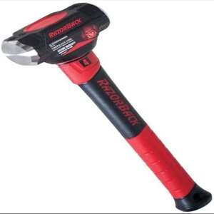 Razor-Back Sledge Hammer #4 Double Face Safe-Lock 15 in. Fiberglass Handle