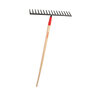Razor-Back Road Rake 16 Tine Steel Head 66 in. Wood Handle