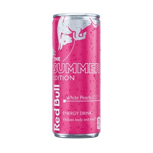 Red Bull Energy Drink Summer White Peach Edition 12 oz.
