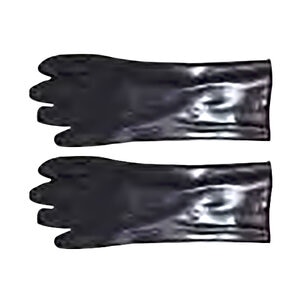 12 in. BLACK DIPPPED PVC GLOVES