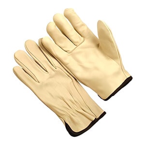 GRAIN COWHIDE LEATHER GLOVES LG