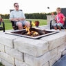 Lee BP Rosetta Kodah Fire Pit Square Ridgestone 51 in. x 12 in. with Steel Insert