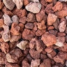 Palletized Red Lava Rock 2 - 3 in.