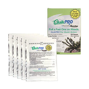 Roundup QuikPRO® Dry Dose Pak Non Selective Water Dispersible Granule Herbicide 1.5 oz Pouch (15x1.5)
