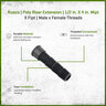 Rusco Poly Riser Extension 1/2 in. x 4 in. MIPT x FIPT